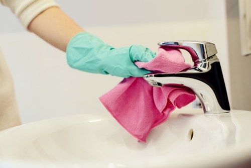 Millbank Carpet Cleaners staff carrying out a safe cleaning service